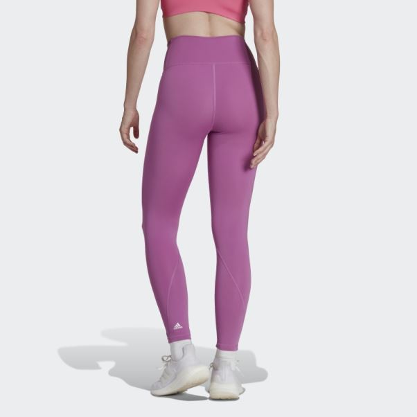 Legging Optime Training 7/8 Lilas Adidas