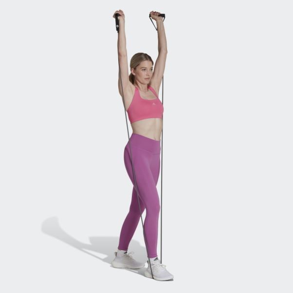 Legging Optime Training 7/8 Lilas Adidas