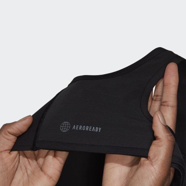 Soutien-gorge à Maintien élevé Adidas Fastimpact Luxe Run Noir