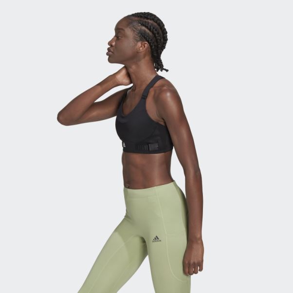 Soutien-gorge à Maintien élevé Adidas Fastimpact Luxe Run Noir