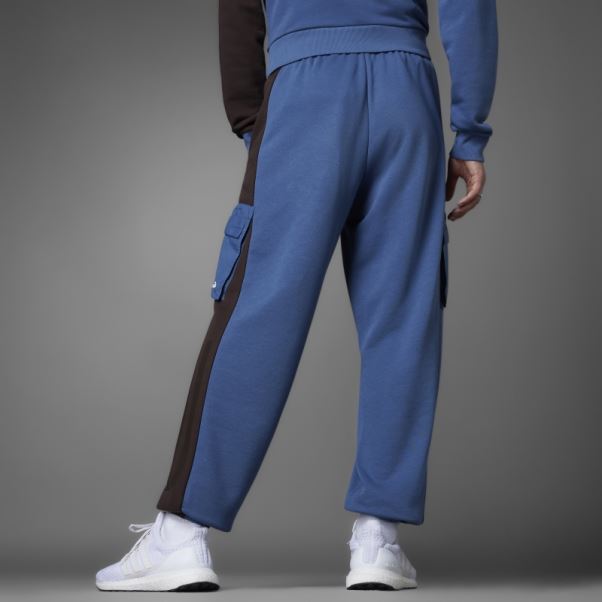 Pantalon Adidas Colorblock French Terry Acier