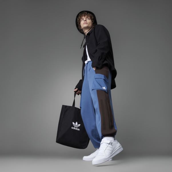 Pantalon Adidas Colorblock French Terry Acier