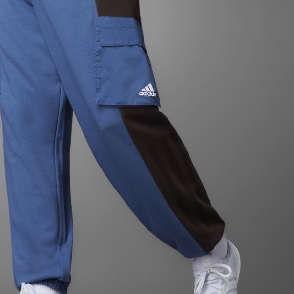 Pantalon Adidas Colorblock French Terry Acier