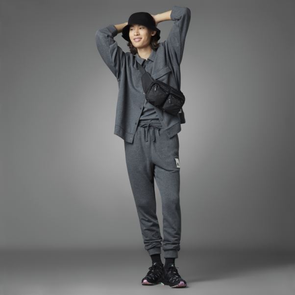 Adidas Pantalon Saint Valentin Gris Foncé Chiné