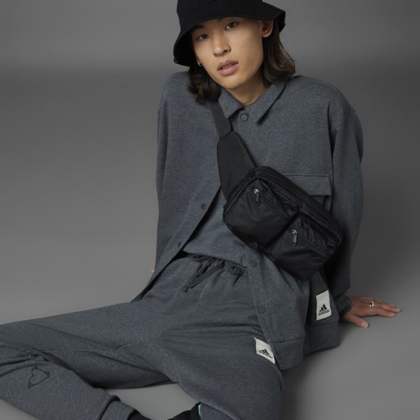 Adidas Pantalon Saint Valentin Gris Foncé Chiné