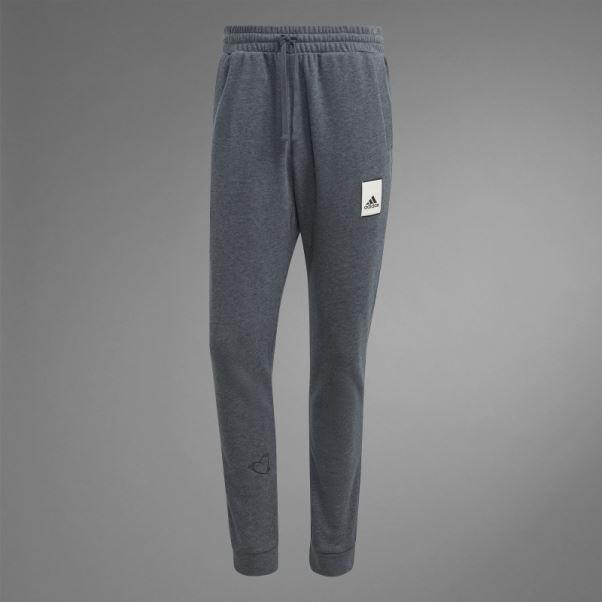 Adidas Pantalon Saint Valentin Gris Foncé Chiné