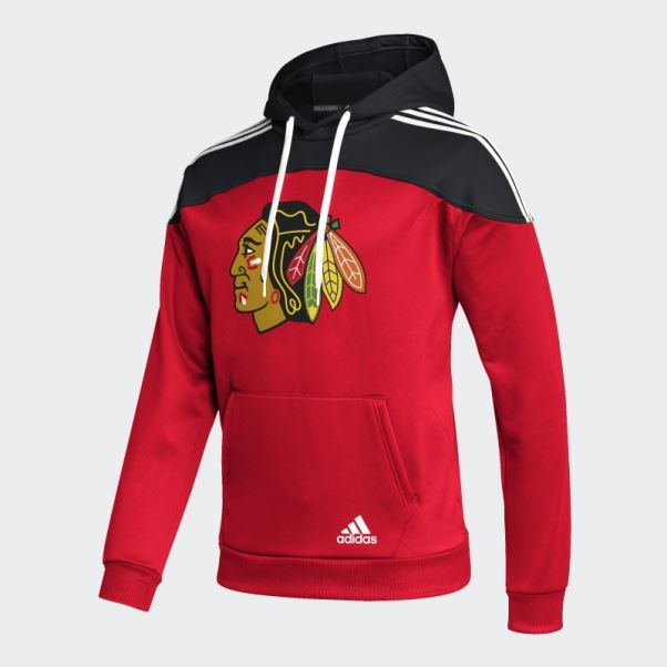 Adidas Blackhawks Sweat à Capuche Rouge