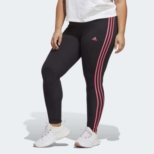 Legging Adidas Essentials Noir à 3 Bandes (grande Taille)