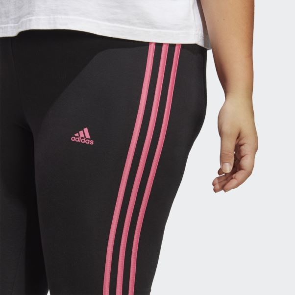 Legging Adidas Essentials Noir à 3 Bandes (grande Taille)