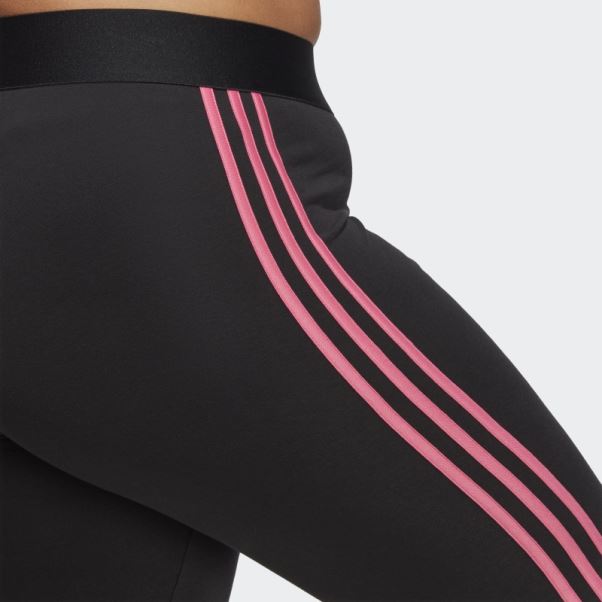 Legging Adidas Essentials Noir à 3 Bandes (grande Taille)
