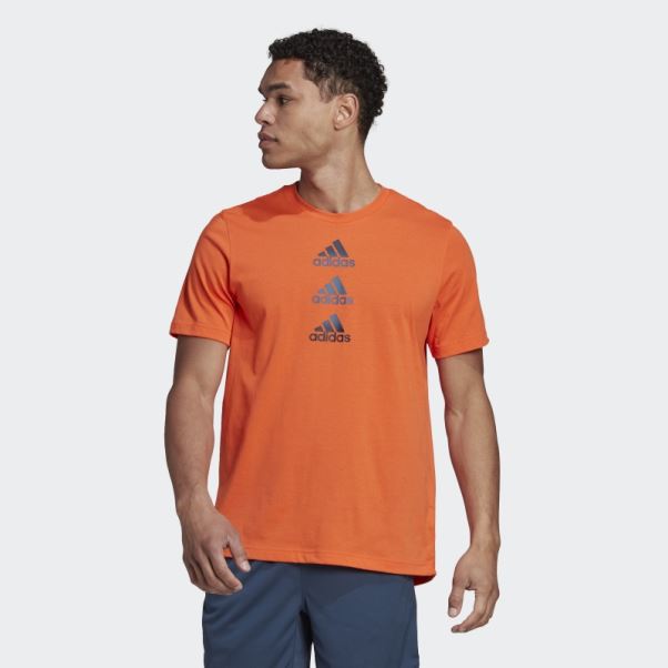 Conçu Pour Déplacer Logo Tee Adidas Orange