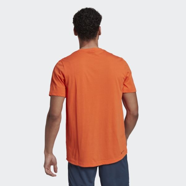 Conçu Pour Déplacer Logo Tee Adidas Orange