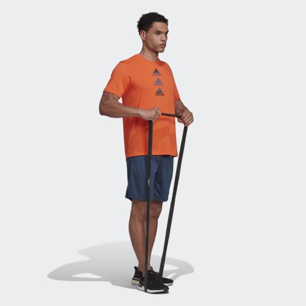 Conçu Pour Déplacer Logo Tee Adidas Orange