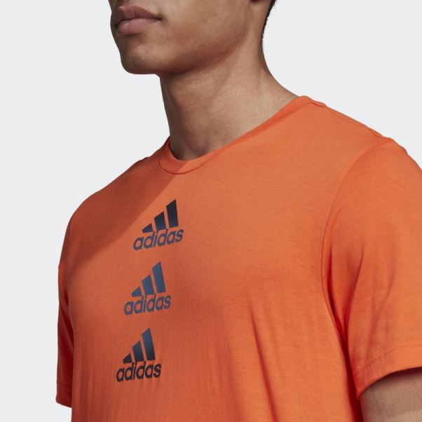 Conçu Pour Déplacer Logo Tee Adidas Orange