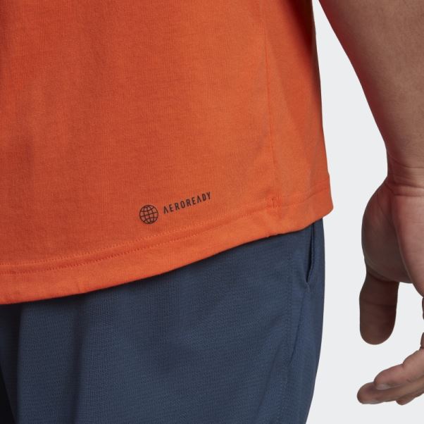 Conçu Pour Déplacer Logo Tee Adidas Orange