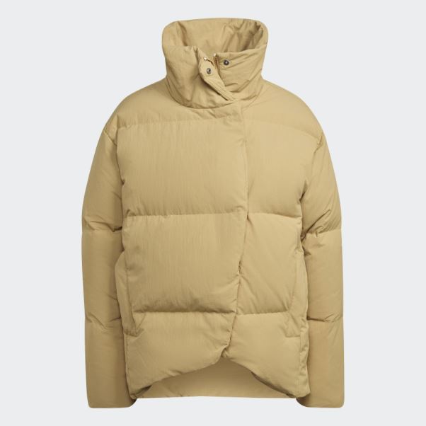 Doudoune Big Baffle Beige Doré Adidas