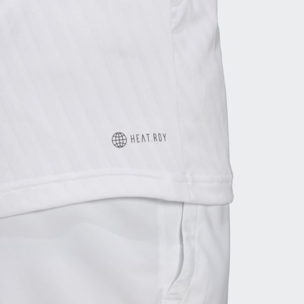 Tee Shirt Tennis Freelift Blanc Adidas
