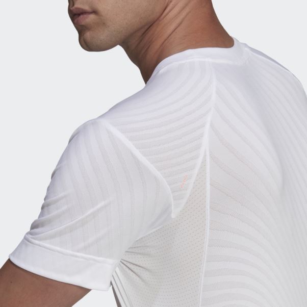 Tee Shirt Tennis Freelift Blanc Adidas