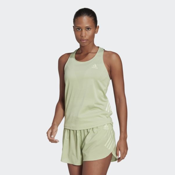 Adidas Parley Adizero Run Débardeur Citron Vert