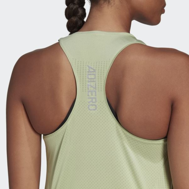 Parley Adizero Run Débardeur Adidas Lime