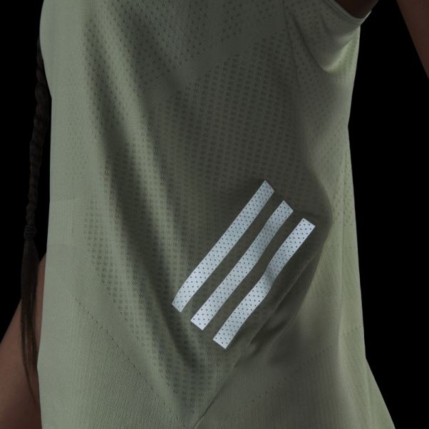 Parley Adizero Run Débardeur Adidas Lime