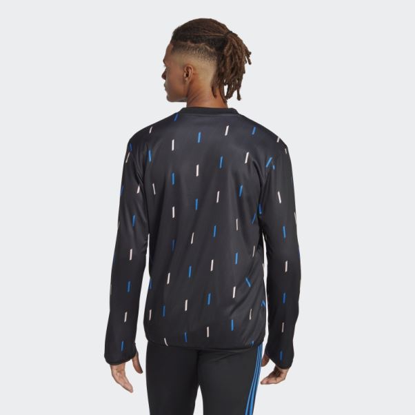 Adidas Manchester United Warm Top Noir Pré-match