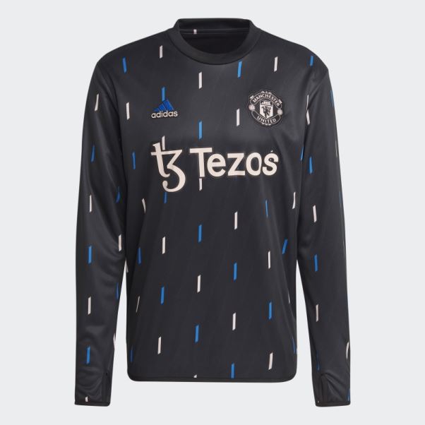 Adidas Manchester United Warm Top Noir Pré-match