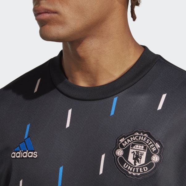 Adidas Manchester United Warm Top Noir Pré-match