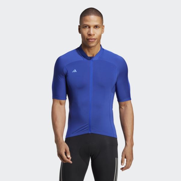 Bleu Le Maillot De Cyclisme à Manches Courtes Adidas