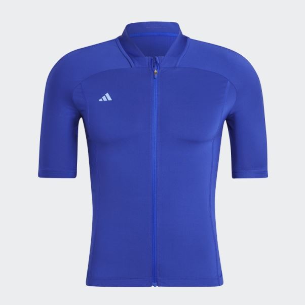Le Maillot Cycliste Bleu Adidas