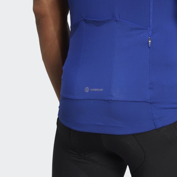 Le Maillot Cycliste Bleu Adidas