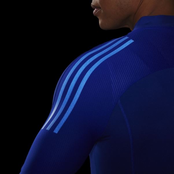Le Maillot Cycliste Manches Courtes Bleu Adidas