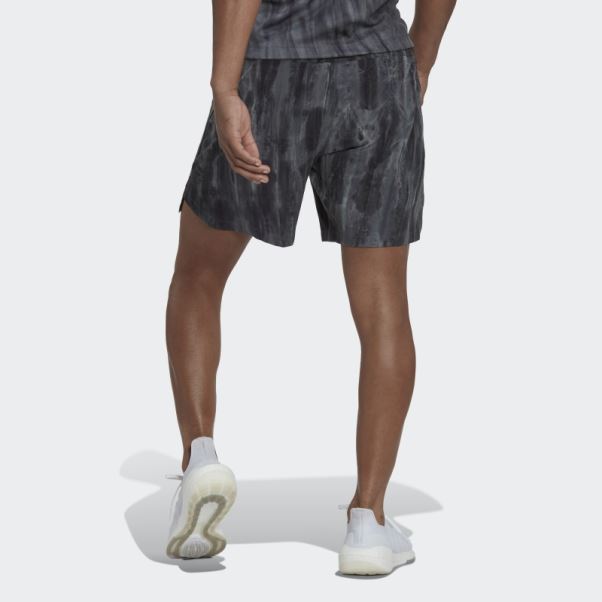 Adidas Short D'entrainement Spray Dye Noir
