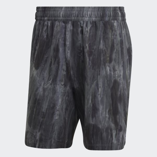 Adidas Short D'entrainement Spray Dye Noir