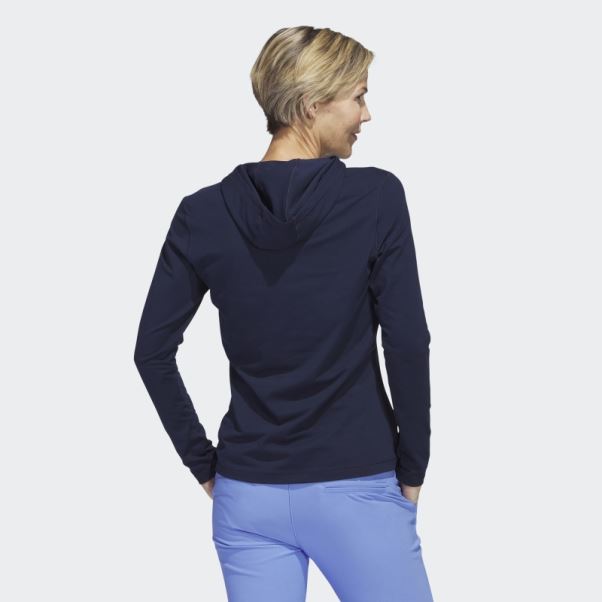 Sweat à Capuche Adidas Performance Golf Bleu Marine