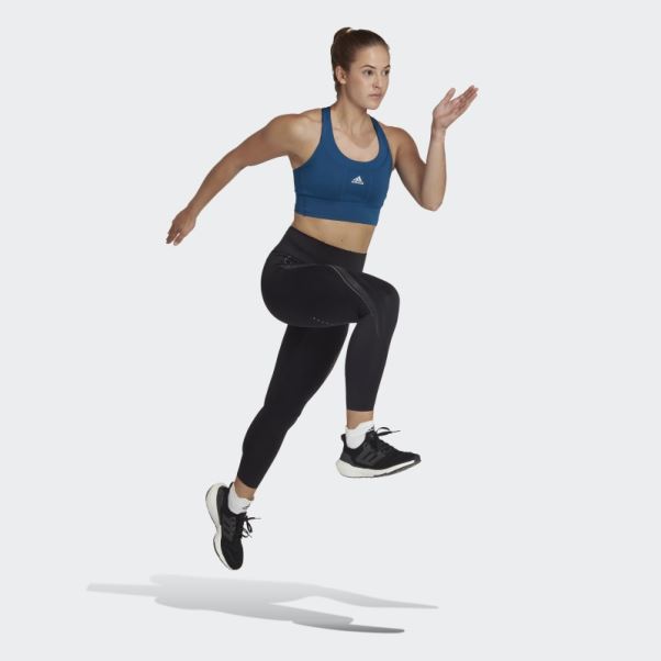 Soutien-gorge De Poche à Maintien Moyen Adidas Running Marine