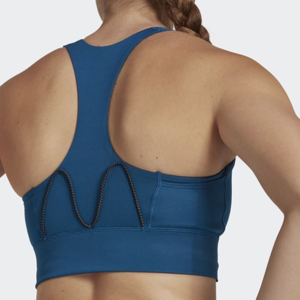 Soutien-gorge De Poche à Maintien Moyen Adidas Running Marine