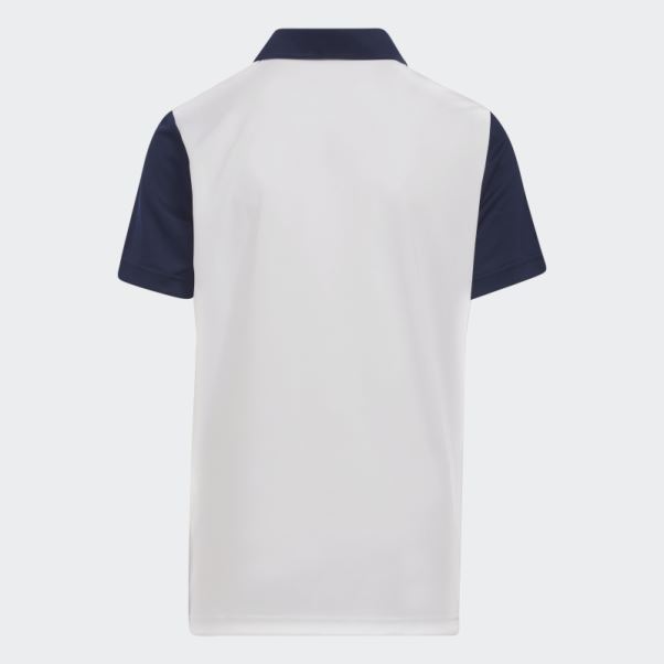 Polo Bleu Marine Imprimé Camouflage Adidas