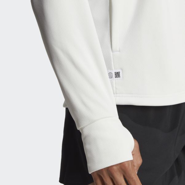 Adidas Made To Be Remade Aeroready Running Sweat à Capuche Blanc