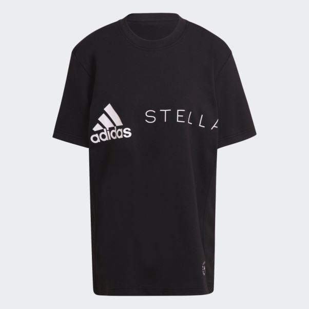 T-shirt Adidas By Stella Mccartney Noir Fashion Avec Logo