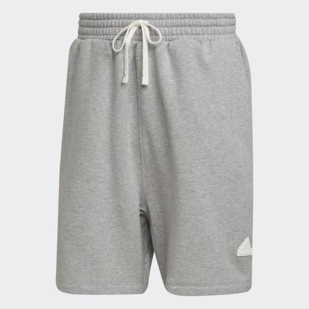 Short Polaire Adidas Gris Moyen