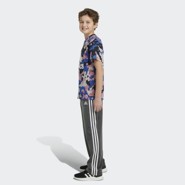Adidas Core Camo T-shirt à Manches Courtes Imprimé Allover Gris Moyen