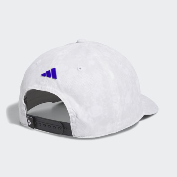 Casquette Tour Imprimé 3 Bandes Adidas Blanc