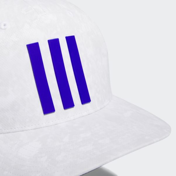 Casquette Tour Imprimé 3 Bandes Adidas Blanc