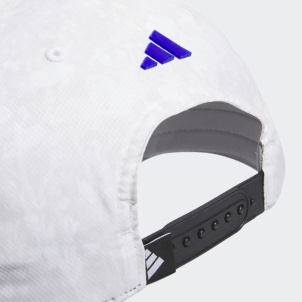 Casquette Tour Imprimé 3 Bandes Adidas Blanc