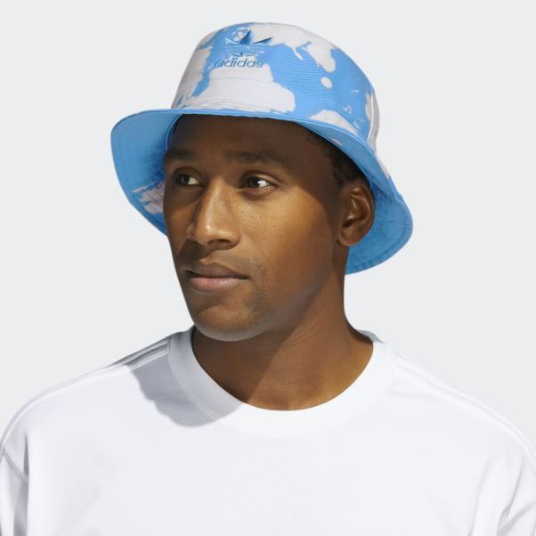 Bob Adidas Bleu à Teinture Inversée