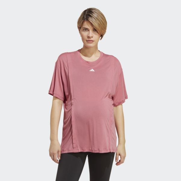 Tee-shirt D'allaitement Rose Aeroready Train Essentials (maternité) Adidas