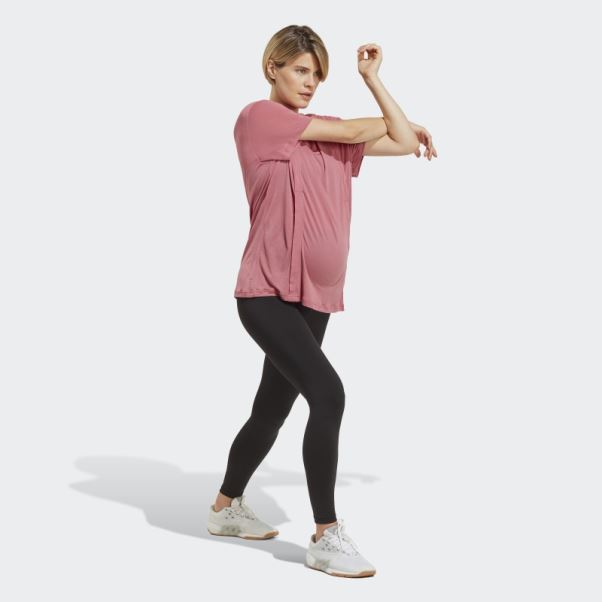 Tee-shirt D'allaitement Rose Aeroready Train Essentials (maternité) Adidas
