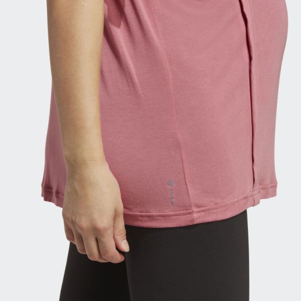 Tee-shirt D'allaitement Rose Aeroready Train Essentials (maternité) Adidas