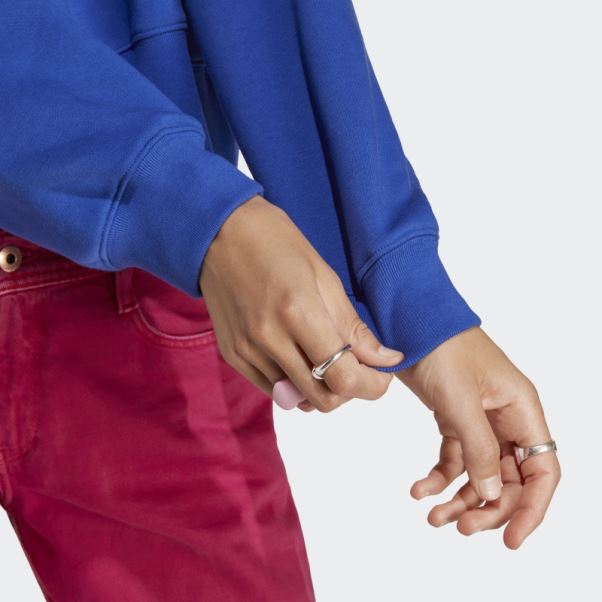 Sweat Adicolor Essentials Crew Bleu Adidas
